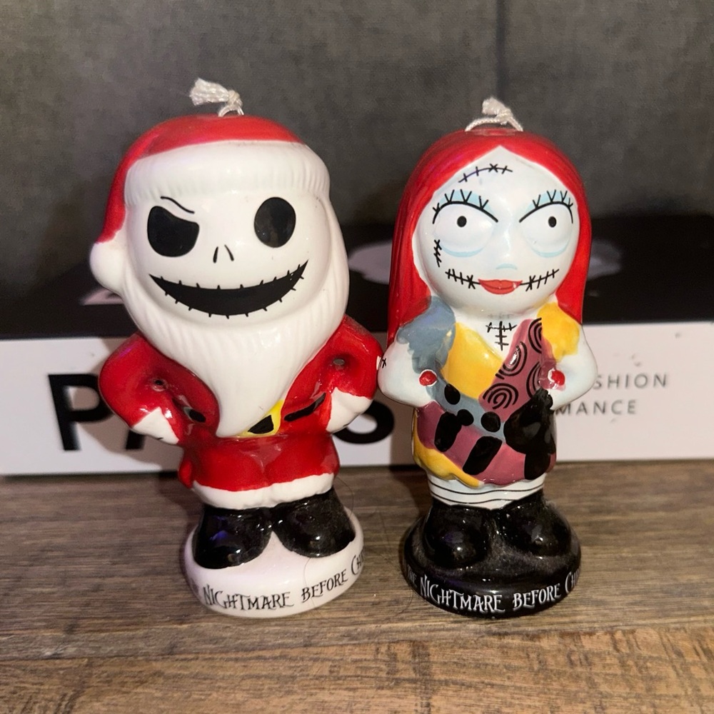 Nightmare Before Christmas Sally and Santa Salt and Pepper Shakers